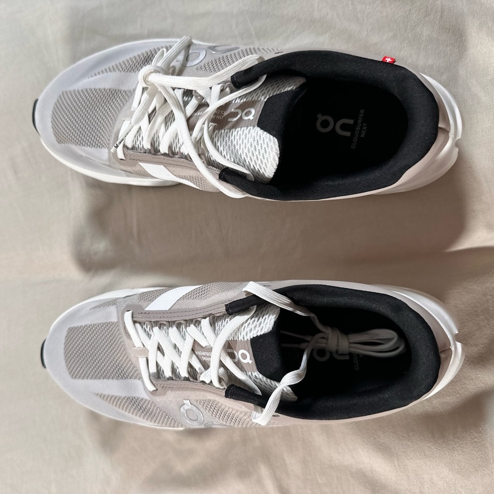 On Cloudsurfer Fog/Ivory WOMEN'S ON CLOUDSURFER NEXT RUNNING SHOES 9W - Picture 7 of 13
